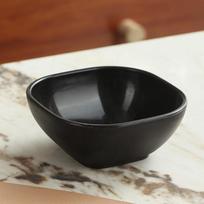10pcs Square Reusable Plastic Sauce Dipping Bowl Hot Pot Barbecue Soy Sauce Vinegar Sauce Dish Tray Home Kitchen Accessories black