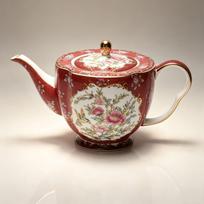 European High-End Enamel Teapot & Coffee Pot Ceramic Kettle Tea Set brown