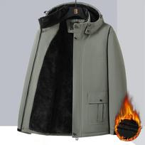 10XL 9XL Žieminiai vyriški parko paltai vilnos, neperšlampami, šilti, dideli dydžiai 6XL 7XL 8XL, didesnio dydžio, pastorinti, su gobtuvu, laisvi vėjapjoviai 8XL gray