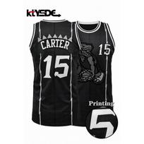 2027 Hot Sale Retro Carter 15 Raptors Purple Lightning Print Jersey Streetwear Fan Basketball Tank Top Men and Kids 5XL