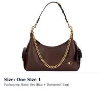 COACH PocketJuliet Odinė Rankinė, Pečių Krepšys Didelė Moteriška Klevo Ruda CDZ70-B4MPL One Size 1 black