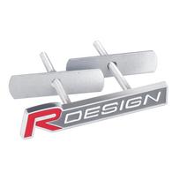 3D Metalinis Rdesign R Design Priekinės grotelės Automobilio ženklelis Lipdukas Emblema Priedai Volvo XC90 S60 XC60 V70 S80 S40 V50 V40 V60 C30