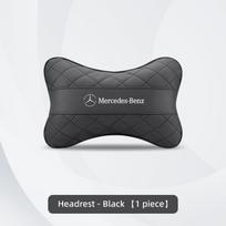 Nappa odos automobilio galvos atramos kaklo pagalvėlė juosmens atrama Mercedes Benz AMG E S C A B klasėms GLE GLS CLA CLE GLC CLS GLA 1 Piece black