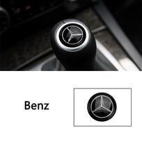 Automobilio pavarų perjungimo svirties rankenėlės emblema Lipdukas Metalinė dekoracija Lipdukas Mercedes Benz AMG W204 W205 W203 W211 W212 W213 W201 W210 2.7cm black