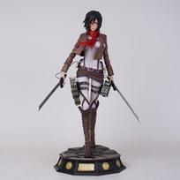 30cm Attack on Titan Mikasa Ackerman 1/6 PVC Veiksmo figūrėlė Anime figūrėlė Modelis Žaislai Kolekcionuojama lėlė Dovana gray