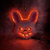 Helovino šviečianti kaukė Juodas lokys Rudas lokys Cosplay rekvizitai LED šokių vakarėlis Baisi kaukė One Size raudona