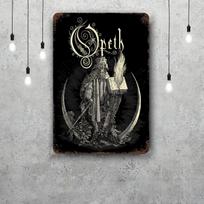 Opeth Vintažiniai Metaliniai Skardos Ženklai Plakatai Dekoras Retro Metalinė Plokštelė Sienos Menas Dekoras Garažui Barui 20x30cm（7.8x11.8inch） gray