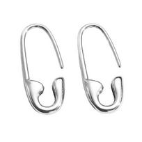 Safety Pin Earrings for Women Minimalist Hoop Pin Earrings Modern Ear Hoop Studs for Daily Jewelry Street Dating Party sidabras