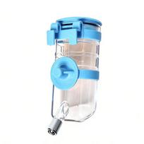 Automatic Pet Water Dispenser No-drip Dog Water Feeder Hanging 350ml 500ml Water Bottle for All Cages Cat Guinea Pig Rabbit 350ml mėlyna