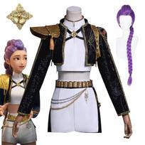 Rumi Cosplay Kostiumas Anime Rum Kostiumas Perukas Moteris Mergina Uniforma Kalėdos Helovinas Suaugęs Vaikas Šventė Skubus Siuntimas 130&Rumi black