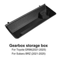 For Toyota GR86 2021-26 Central Control Gear Storage Box Interior Organizer Console Tray Anti‑Slip Mat Auto Decorative Accessory Automatic gray