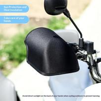 Motorcycle Handlebar Muffs Windproof Waterproof Sun Protection Electric Vehicle Gloves Mittens Hand Covers With Grip For Bikers one size gray
