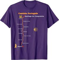Route Caminho Portugus de Santiago Camino Portugues TShirt L blue