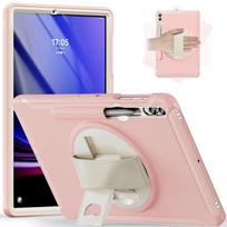 Tablet Cover For Samsung Galaxy Tab S10+S9 S8 S7 Plus Fe 12.4 inch Case Kids Safe PC + TPU Shockproof Hand Strap Stand S9 FE Plus 12.4inch blue