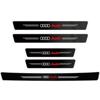 1/4/5 vnt. Automobilio durų slenksčio apsauginės plokštelės dekoras Anglies pluošto lipdukai Audi A1 A2 A3 A4 A5 A6 A7 A8 Q1 Q2 Q3 Q4 Q5 Q6 Q7 Q8 TT S5 B8