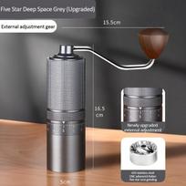 New Manual Coffee Grinder 5/6/7 Core Professional Espresso Bean Coffee Grinder Mill External Adjustable Coffee Maker for Home gray