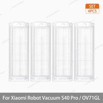 Xiaomi S40 Pro / OV71GL Roboto siurblio dalys Priedai Pagrindinis šepetys Šoninis šepetys Hepa filtras Šluostės keitimas Atsarginės dalys gray