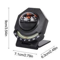 Car Dashboard Compass WithSlope Meter 2-In-1 Foldable High Precision Navigation Car Mount Compass Ball Compass For Vehicle Boat juoda
