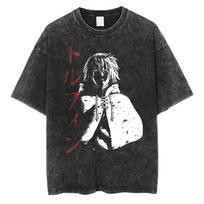 2026 VINLAND SAGA Manga Marškinėliai Vyrams Moterims T-shirt Skalbti Medvilniniai Marškinėliai Drabužiai Vasariniai Trumpomis Rankovėmis Apvalia Kaklo Marškinėliai Streetwear S juoda