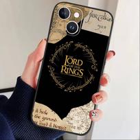 Lord of the Rings Map Logo Phone Case For iPhone 16,15,14,13,12,17,Pro Max,Plus Silicone Black Case iPhone12PRO beige