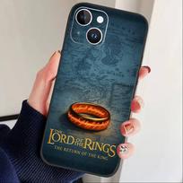 Lord of the Rings Map Logo Phone Case For iPhone 16,15,14,13,12,17,Pro Max,Plus Silicone Black Case iPhoneXSMAX