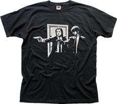 pulp fiction bmf filmas Quentin Tarantino juodi medvilniniai marškinėliai 01043 S black
