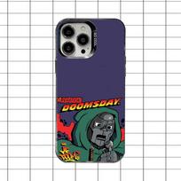 Mf Doom Didžiosiomis Raidėmis Telefono dėklas iPhone 16,15,14,13,12,11,8,7,Pro,Max,Plus,Mini,XS,SE Atsparus Kritimui Juodas Matinis Kietas iPhone13PRO gray