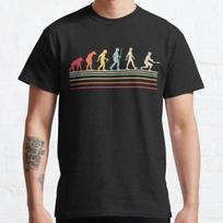 Ultimate Frisbee player Evolution Retro Best Gift Classic T-Shirt S-3XL M black
