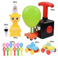 Exciting Air-powered Balloon Car For Kids Educational Toy With Multiple Colors Little Monster yellow