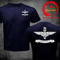 Britų armijos Para marškinėliai JK kariniai Armijos parašiutininkų pulko logotipas Unisex parašiutininko parašiutu leidžiamo t-shirt Unisex dideli dydžiai S6XL marškinėliai 4XL blue