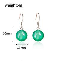 Game Valorant Earrings Game Character SAGE Green Ball Pendant Earring Ear Clips For Women Cosplay Prop Jewelry Accessories Gifts blue