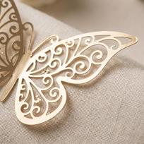 72Pcs 3 sizes 3D Butterfly Sticker Easy Cleaning Hollow Butterfly Sticker  DIY Craft sidabras