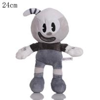 Cuphead Plush Doll Mugman Toy Adventure Game The Chalice Devil Legendary King Dice Cala Maria Stuffed Pillow Fans Birthday Gift gray
