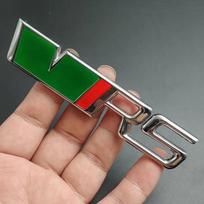 3D Metalinis VRS Logotipas Automobilio Emblema Galinio Bamperio Lipdukas Skoda Rapid Octavia 2 3 A5 RS Kodiaq Fabia Superb Priedams raudona juoda spalva