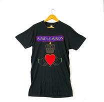 vintage 80s 1989 simple minds nice design big image rock band album tour singles european pop metal grunge screen star promo t-shirts 110 black