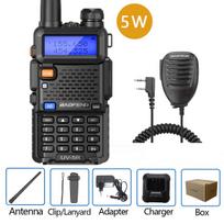 Baofeng Walkie Talkie UV 5R 5W 8W Dual Band Ham Two Way Radio Vhf Uhf FM Radio Handheld Transceiver Hunting 16KM US