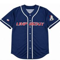 LIMP BIZKIT BASEBALL JERSEY Button-Down Short Sleeve Shirt Full Print Loose Fit Hip Hop Streetwear Men Women T-shirt Unisex Tops XXL gray