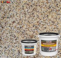 IsolBau Mozaikinio tinko rinkinys Mosaikputz BP50 20kg + Kvarcinis gruntas Quarzgrund 4kg