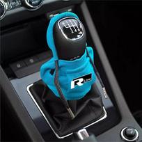 Volkswagen Golf 7 7.5 8 Polo Passat VW Rline GTI Hoody Automobilio Pavarų Perjungimo Rankenėlės Dangtelio Rinkinys Pavarų Neslystantis Prakaitui Sugeriantis Svitero Apdaila 1pcs blue