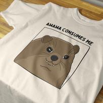 Awawa Consumes Hyrax T Shirt, Cute Hyrax Meme Graphic Tee, Silly Animal Shirt, Exotic Animal Graphic Unisex Tee, Cute Shirt Gift 140 gray