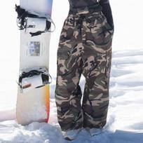 Unisex Kamufliažinės Slidinėjimo Kelnės: Vėjui atspari, Vandeniui atspari, Stora, Su vilnos pamušalu, Amerikietiško stiliaus snieglenčių sporto apranga. XL gray