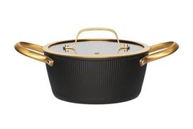 Maku puodas su dangčiu Eclipse, juodas/auksinis, 2.4 L, 20 cm