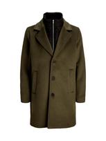 Jack & Jones Premium Demisezoninis paltas 'JPBBlastanford' alyvuogių spalva / juoda