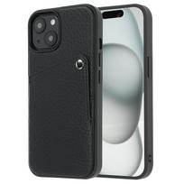 Selencia Riva nugarėlė su kortelių dėklu, skirta iPhone 15 – Juoda