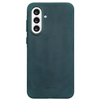 Accezz vintažinis odinis „Magsafe“ nugarėlės dėklas, skirtas Samsung Galaxy A56 – „Smokey Green“ spalvos