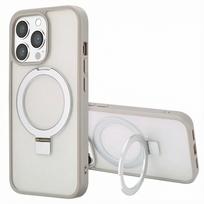 Accezz žiedinis stovas su nugarėlės dėklu ir MagSafe, skirtas iPhone 13 Pro Max – pilkas