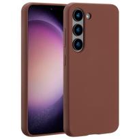 Accezz skysto silikono dėklas su MagSafe, skirtas Samsung Galaxy S23 – New Tea Brown