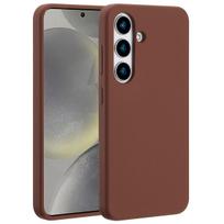 Accezz skysto silikono dėklas su MagSafe, skirtas Samsung Galaxy S25 – New Tea Brown