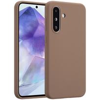 Accezz skysto silikono dėklas, skirtas Samsung Galaxy A36 / A56 – šviesiai rudas