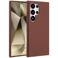 Accezz skysto silikono dėklas su MagSafe, skirtas Samsung Galaxy S24 Ultra – New Tea Brown
